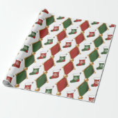 Kerststrump cadeaupapier (Uitgerold)