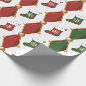 Kerststrump cadeaupapier (Hoek)