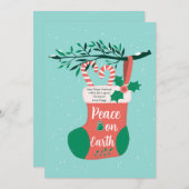 Kerststrump Feestdagenkaart (Voorkant / Achterkant)