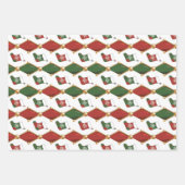 Kerststrump inpakpapier vel (Voorkant)