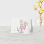 Kerststrump Kaart (Gele Bloem)