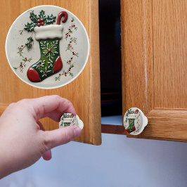 Kerststrump Keramische Knop