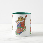 Kerststrump Kerstkrans Koffiemok Mok (Midden)