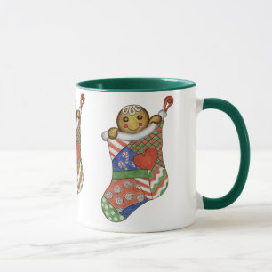 Kerststrump Kerstkrans Koffiemok Mok