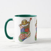 Kerststrump Kerstkrans Koffiemok Mok (Links)