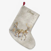 Kerststrump voor rendier slee grote kerstsok (Voorkant (Hangend))