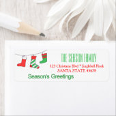 Kerststrumppen Prettig kerstfeest Etiket (Insitu)