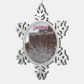 kerststudentenstad Snowflake Ornamke 2 Tin Sneeuwvlok Ornament (Rechts)