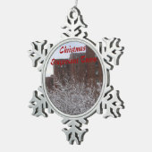 kerststudentenstad Snowflake Tin Sneeuwvlok Ornament (Rechts)