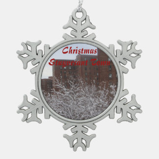 kerststudentenstad Snowflake Tin Sneeuwvlok Ornament