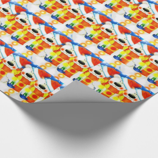 kerststudies cadeaupapier (Hoek)