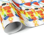 kerststudies cadeaupapier (Rol Hoek)