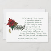 Kerststuk Aangepast VOOR UW BEDRIJF Feestdagenkaart (Achterkant)