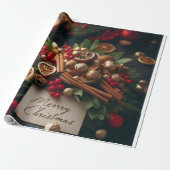 Kerststuk & kruiden Inpakpapier (Uitgerold)