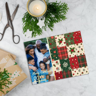Kerststukwerkpatroon foto folie feestdagen briefkaart