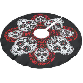 Kerstsuiker schedel Dag van de Doden thema Kerstboom Rok