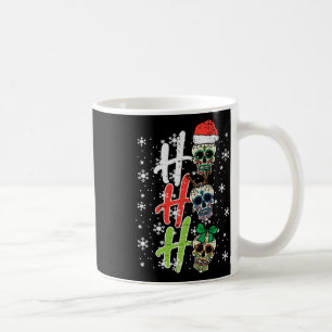 Kerstsuiker schedel Ho Ho Ho Xmas Mexicaanse Manne Koffiemok