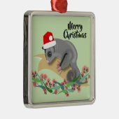 kerstsuikerbiet met Baby Metalen Ornament (Rechts)