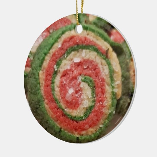 kerstsuikerkoekje keramisch ornament (Links)