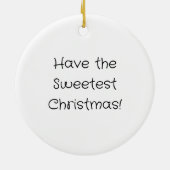 kerstsuikerkoekje keramisch ornament (Achterkant)