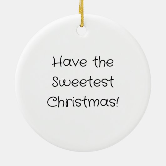 kerstsuikerkoekje keramisch ornament (Achterkant)