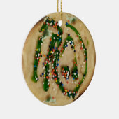 Kerstsuikerkoekje met Snoep sprinken Keramisch Ornament (Rechts)