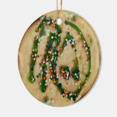 Kerstsuikerkoekje met Snoep sprinken Keramisch Ornament (Links)
