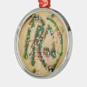 Kerstsuikerkoekje met Snoep sprinken Metalen Ornament (Links)