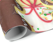 kerstsuikerkoekjes cadeaupapier (Rol Hoek)