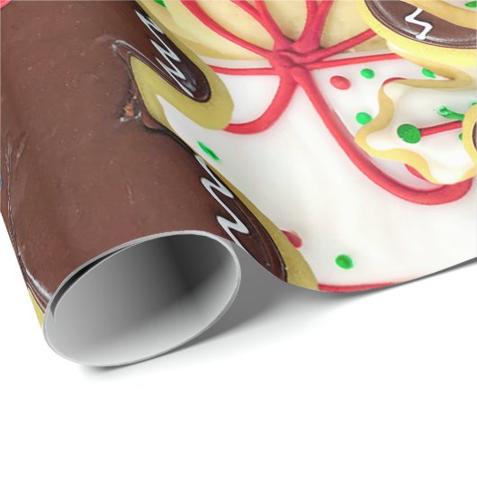 kerstsuikerkoekjes cadeaupapier (Rol Hoek)