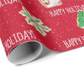 kerstsuikerkoekjes en sneeuwvlokken cadeaupapier (Rol Hoek)