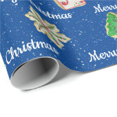 kerstsuikerkoekjes en sneeuwvlokken cadeaupapier (Rol Hoek)