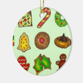 kerstsuikerkoekjes Holiday Baking Sand Tart Keramisch Ornament (Links)
