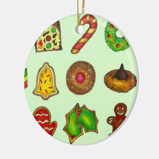kerstsuikerkoekjes Holiday Baking Sand Tart Keramisch Ornament (Links)
