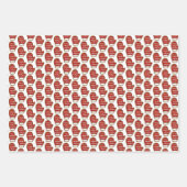 Kerstsuikerkoekjes Holly Mitten Snowflake Inpakpapier Vel (Voorkant 2)