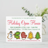 Kerstsuikerkoekjes in feestdagen kaart (Staand voorkant)