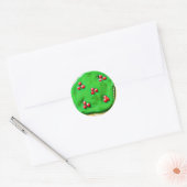  kerstsuikerkoekjes ronde sticker (Envelop)