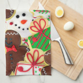 kerstsuikerkoekjes theedoek (Quarter Fold)
