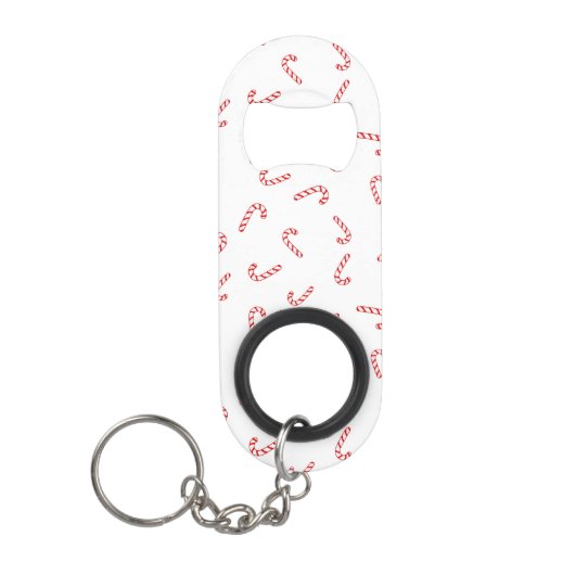 Kerstsuikerriet Kerstmis Mini Flessenopener (Voorkant)