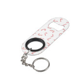 Kerstsuikerriet Kerstmis Mini Flessenopener (Achterkant Gekanteld)