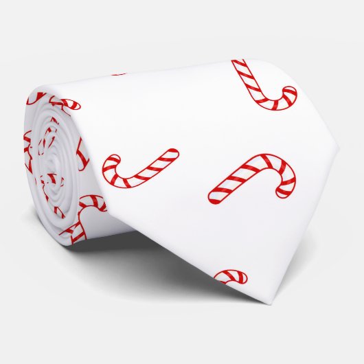Kerstsuikerriet Kerstmis Stropdas (Opgerold)