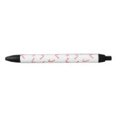 Kerstsuikerriet Kerstmis Zwarte Inkt Pen (Voorkant)