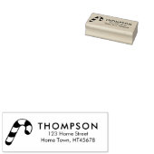Kerstsuikerstok Retouradres Rubberstempel (Gestempeld)