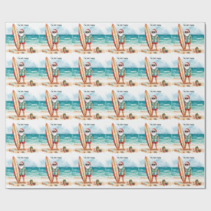 Kerstsurfen in juli met KLAUS DE NOORDPOOL Cadeaupapier