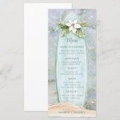 kerstsurfplank | Winter Beach Glitter Menu (Voorkant / Achterkant)