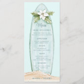 kerstsurfplank | winterstrand menu (Voorkant)