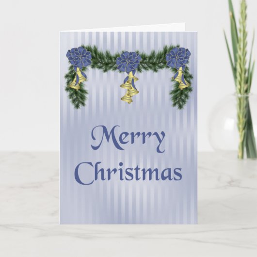 kerstswag feestdagen kaart (Voorkant)
