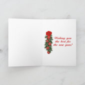 kerstswag feestdagen kaart (Binnen)