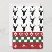 KerstSweater Kantoor Deer Ugly Sweater Kaart (Achterkant)