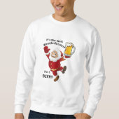 Kerstsweatshirt - Time For a Beer Trui (Voorkant)